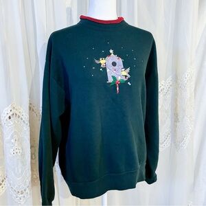 Vintage Double Neck Grandma Crew Holiday